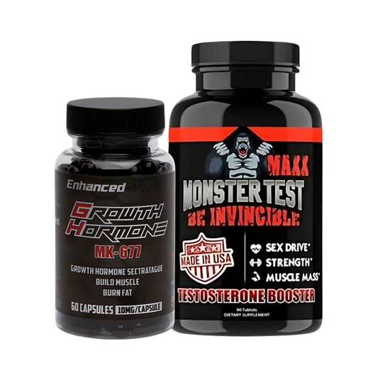 COMBO CICLO NATURAL: MK 677 Growth Hormone + MonsterTest Maxx 90 caps