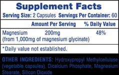 Glicinato de magnesio 120 caps | Hi Tech