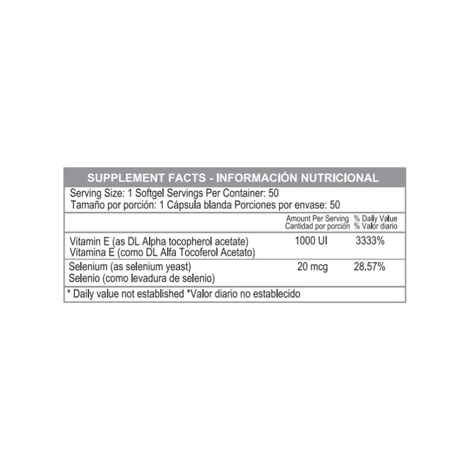 VITAMINA E 100 caps | Healthy america