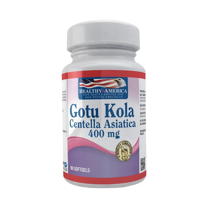 Centella asiática Gotu Kola 400 mg 90 softgels | Healthy America