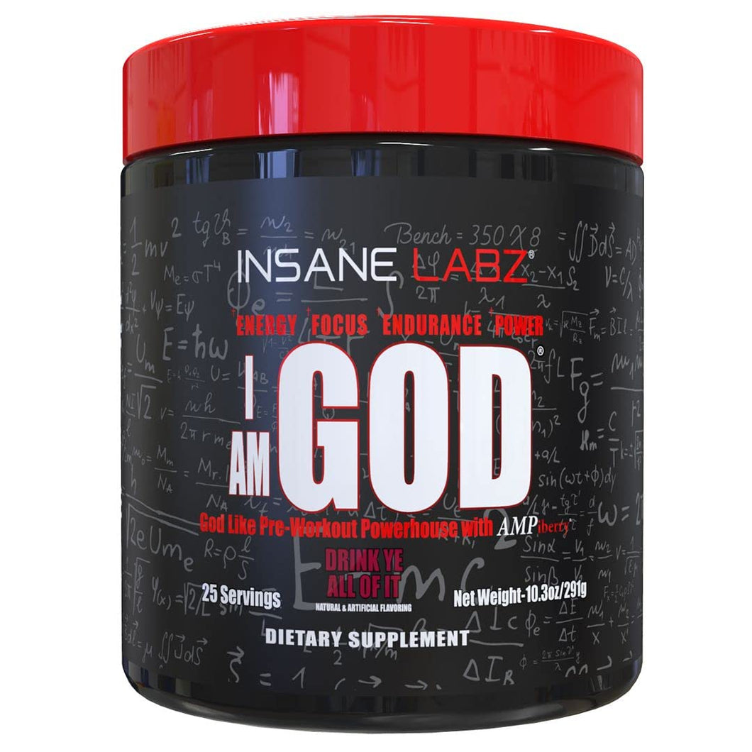 I am God pre-workout 25 servs | Insane Labz