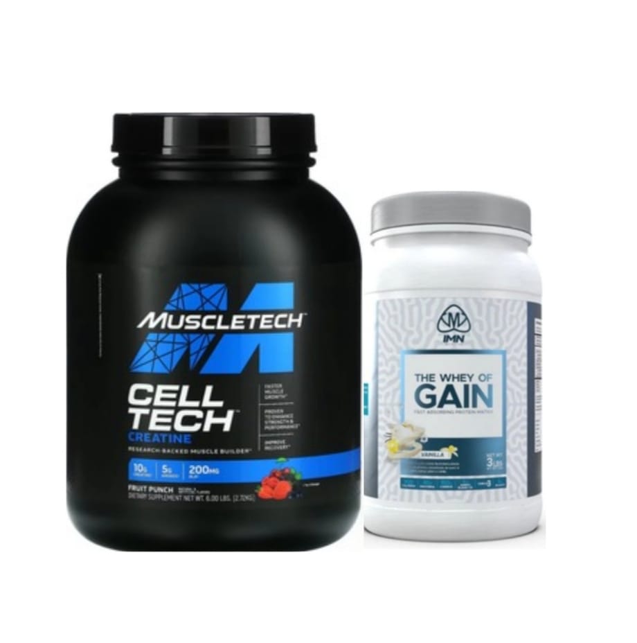 COMBO VOLUMEN SUPREMO: Cell tech 6LB + The Whey Of Gain 3LB