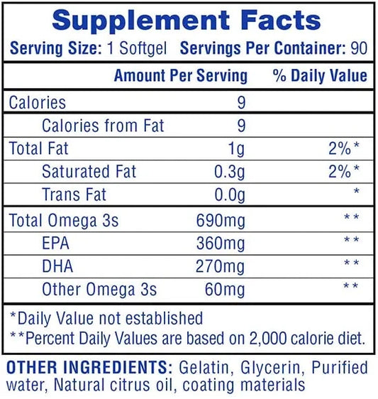 Omega-3 90serv | Hi tech