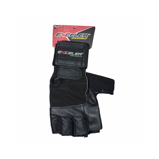 Guantes hombre en cuero con muñequera | Exceler