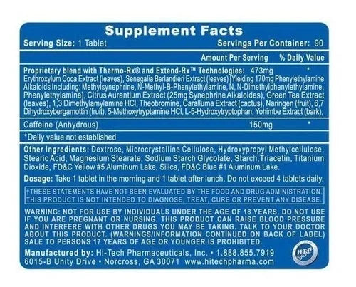 Lipodrene Elite 90caps | Hi tech