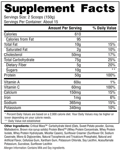 Proteína Critical Mass 5LB | Hi-Tech Pharmaceuticals