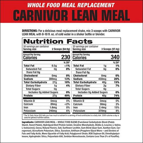 Carnivor Lean Meal 4LB | MuscleMeds