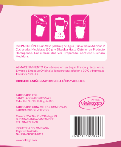 Vitaskin Colágeno hidrolizado y Biotina 800g | Velezgo