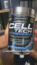 Cargar y reproducir el video en el visor de la galería, Cell Tech Hyperbuild (Creatina + Aminoácidos + Electrolitos) | MuscleTech
