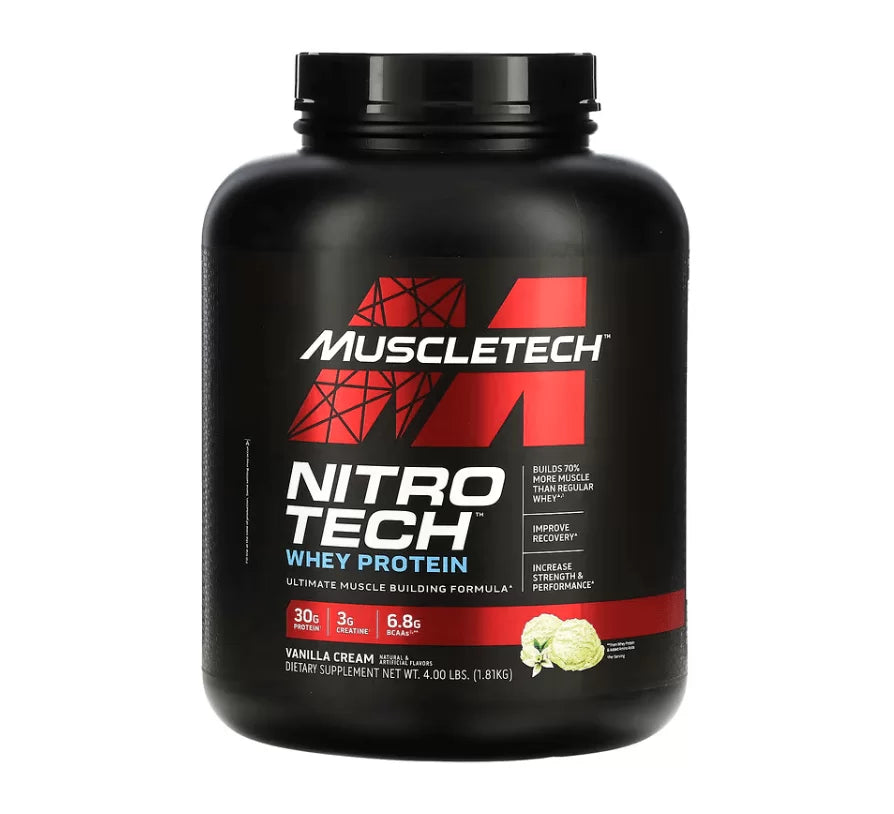 Nitro Tech Performance 4 LB (proteína + creatina + aminoácidos) | MuscleTech