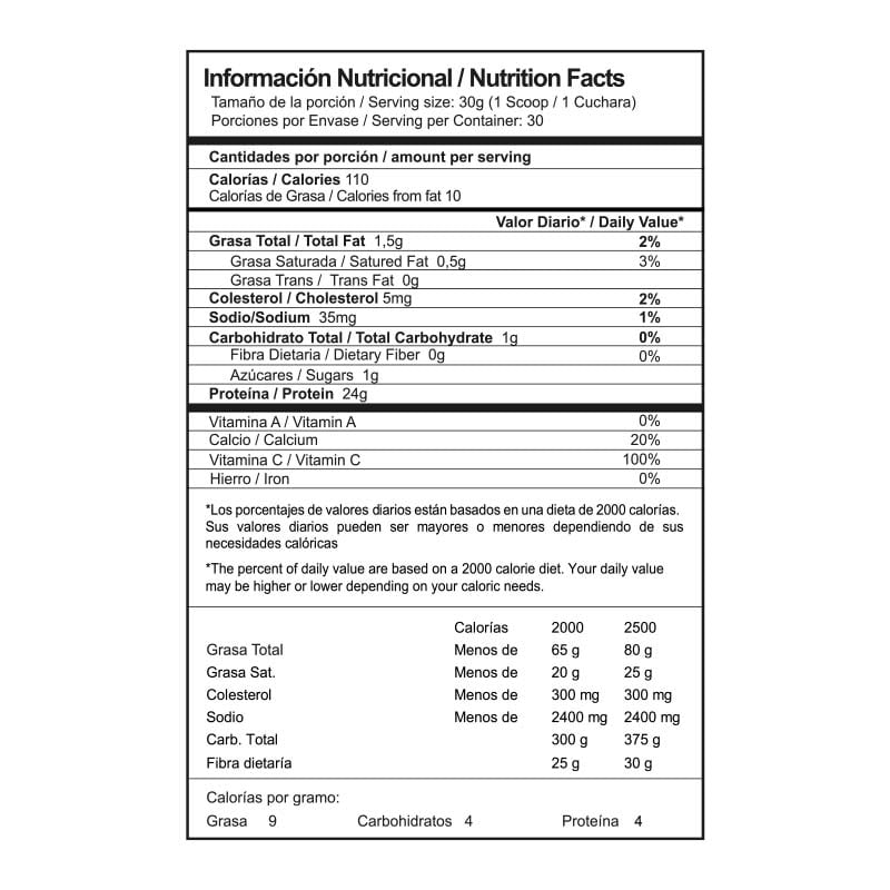 ISO Whey Isolate proteína aislada 30 servicios | IMN