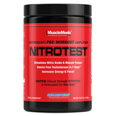 NitroTest pre-workout + testosterone booster | MuscleMeds