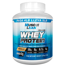 Cargar imagen en el visor de la galería, Premium Whey Protein 5 LB | MuscleLean
