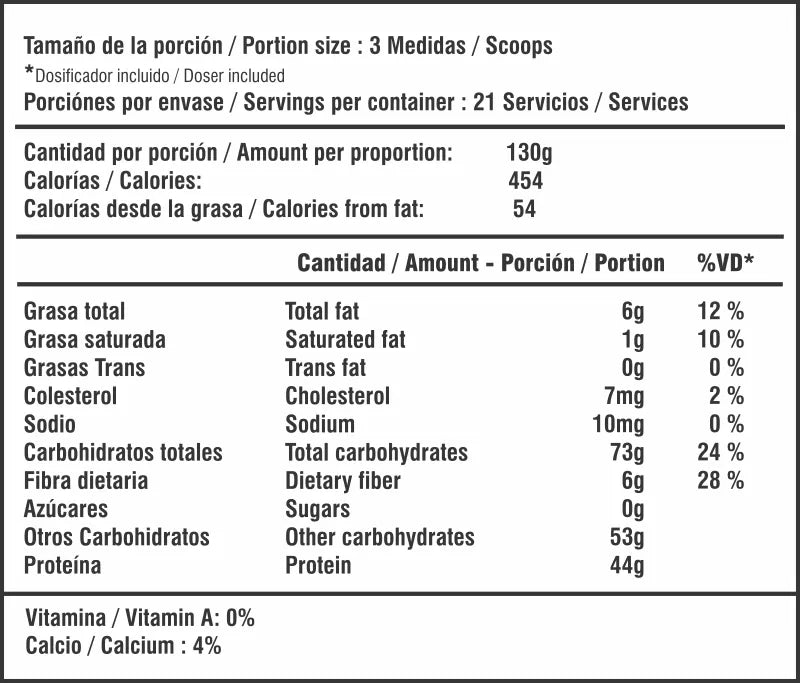 Mass Builder Zero 3 y 6 LB | Smart Nutrition