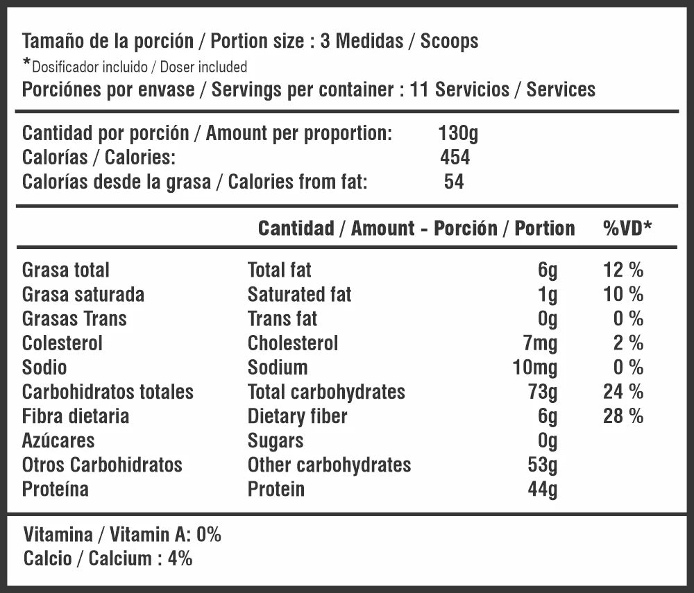 Mass Builder Zero 3 y 6 LB | Smart Nutrition