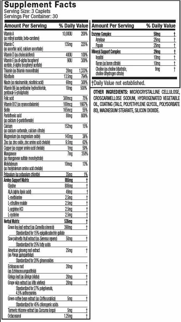 Multivitamínico Platinum 90 capsulas | MuscleTech